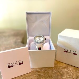COPY - GUCCI-'Sync - Medium' Rubber Strap Watch, 36mm